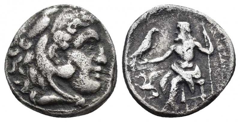 KINGS of MACEDON. Alexander III.(336-323 BC).Lifetime issue.Drachm.

Obv : Hea...