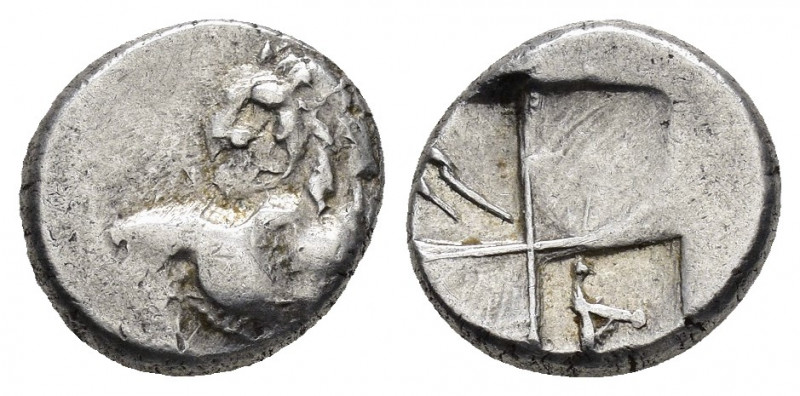 THRACE.Chersonesos.(Circa 350-330 BC.).Hemidrachm. 


Obv : Forepart of lion rig...
