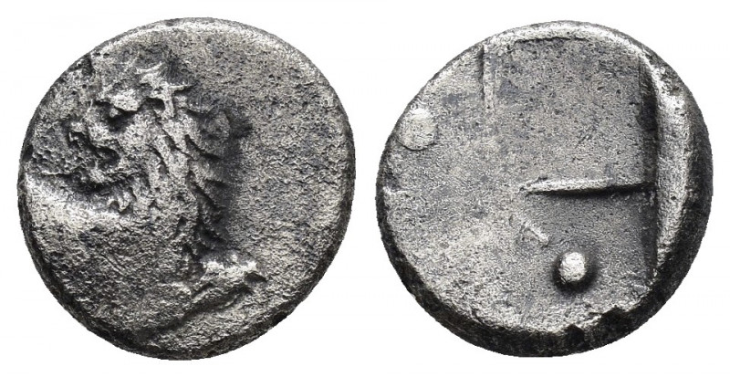 THRACE.Chersonesos.(Circa 350-330 BC.).Hemidrachm. 


Obv : Forepart of lion rig...