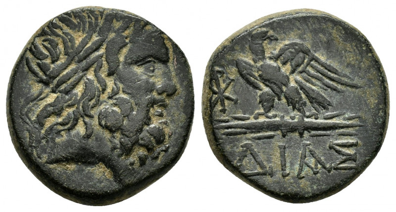 BITHYNIA. Dia.(Circa 85-65 BC).Ae.

Obv : Laureate head of Zeus to right.

Rev :...