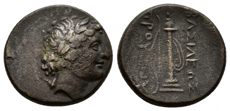 KINGS of BITHYNIA. Prusias I.(Circa 230-182 BC). Ae.

Obv : Laureate head of Apo...