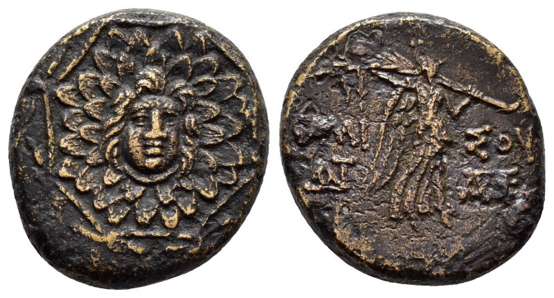 PONTOS.Amisos.(Circa 105-63 BC).Ae.

Obv : Aegis with Gorgon's head at center.

...