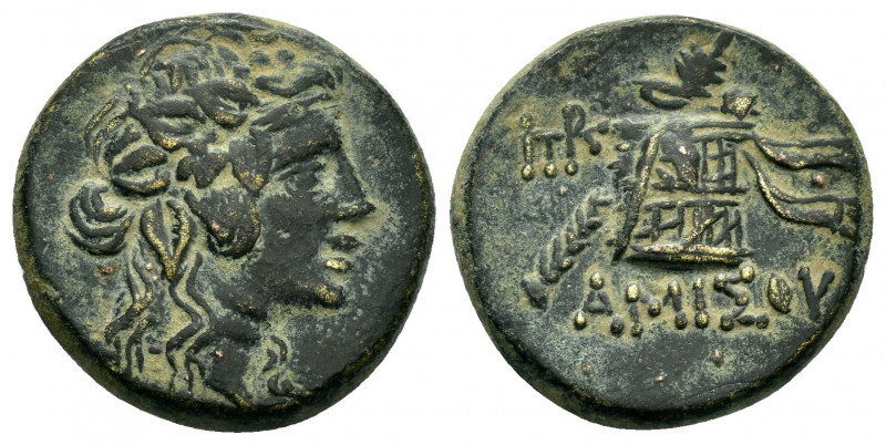 PONTOS. Amisos. Time of Mithradates VI Eupator.(Circa 105-90 or 90-85 BC). Ae.

...