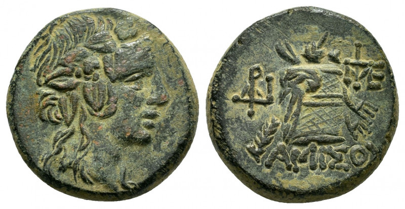 PONTOS. Amisos. Time of Mithradates VI.(Circa 85-65 BC). Ae.

Obv : Head of Mith...