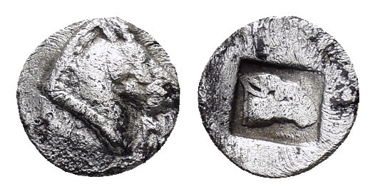 WESTERN ASIA MINOR.Uncertain.(5th-4th Centuries BC).Obol.

Obv : Head of horse...