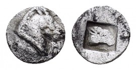 WESTERN ASIA MINOR.Uncertain.(5th-4th Centuries BC).Obol.

Obv : Head of horse to right.

Rev : Head of ram to right within incuse square.

Cond...
