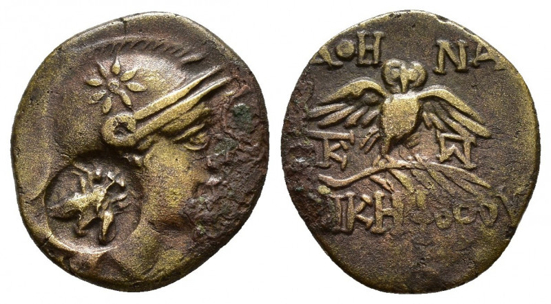 MYSIA.Pergamon.(Circa 200-133 BC).Ae.

Obv : Head of Athena right, wearing helme...
