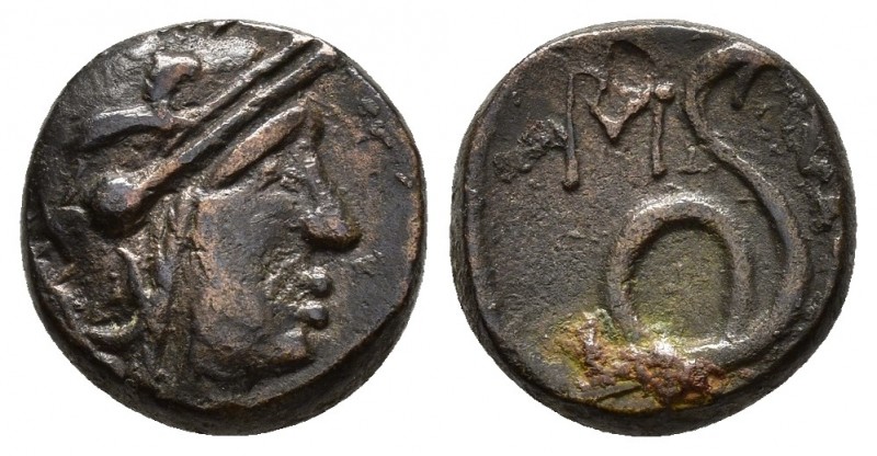 MYSIA.Pergamon.Attalos II.(160-139 BC).Ae.

Obv : Head of Athena in Attic helm...