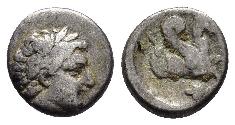 MYSIA.Lampsakos.(400-330 BC). Diobol.

Obv : Laureate head of Apollo to right.

...