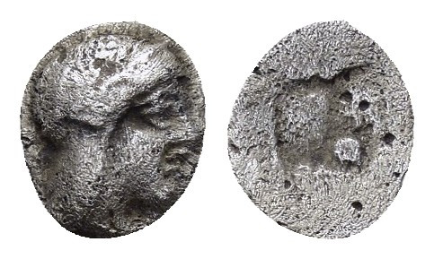 IONIA.Kolophon.(350 BC).Tartemorion.

Obv : Head of Apollo to right.

Rev : Incu...