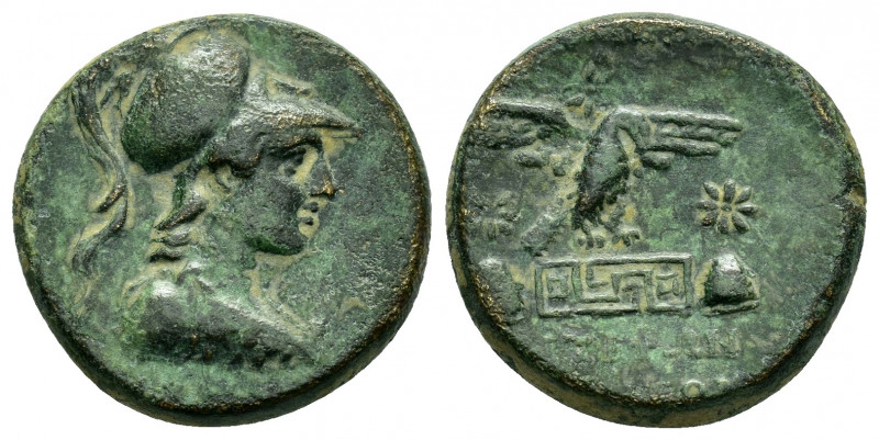 PHRYGIA. Apameia.(Circa 88-40 BC). Ae.

Obv : Helmeted bust of Athena right, wea...