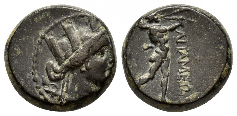 PHRYGIA. Apameia.(Circa 88-40 BC).Ae.

Obv : Turreted head of Artemis-Tyche righ...