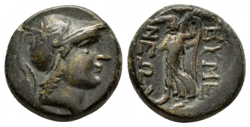 PHRYGIA.Eumeneia.(Circa 133-0 BC).Ae.

Obv : Helmeted head of Athena right.

Rev...