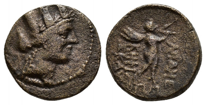 PHRYGIA.Apameia.(Circa 88-40 BC).Ae .

Obv : Turreted head of Artemis-Tyche righ...