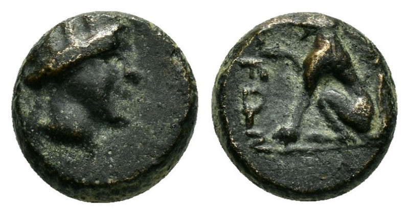 PHRYGIA.Laodikeia ad Lycum.(Circa 2nd Century BC).Ae.

Obv : Turreted head of Ty...