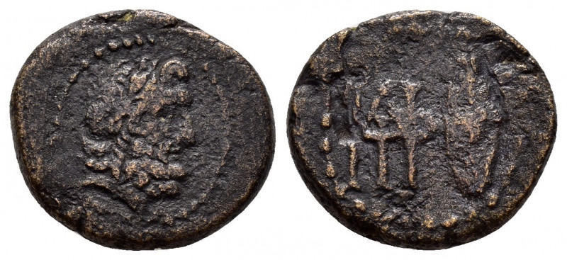 KINGS of GALATIA.Deiotaros.(Circa 62-40 BC).Ae.

Obv : Laureate head of Zeus rig...