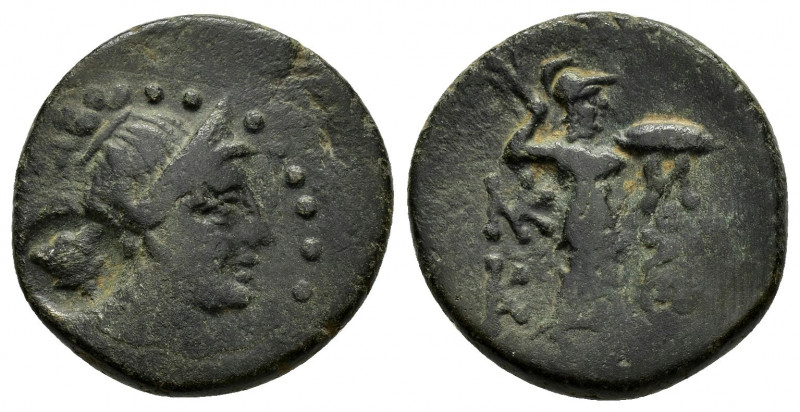 CILICIA.Soloi-Pompeiopolis.(Circa 200-0 BC).Ae.

Obv : Bust of Artemis to right,...