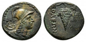 CILICIA.Soloi-Pompeiopolis.( Circa 2nd-1st centuries BC).Ae.

Obv : Helmeted head of Athena to right.Countermark : sembol within round incuse.

Rev : ...