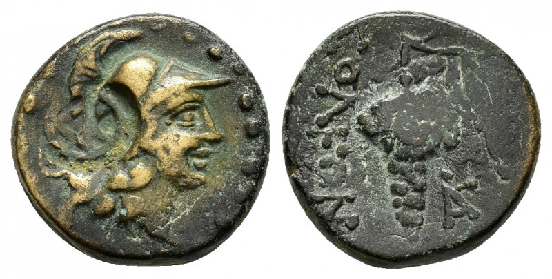 CILICIA.Soloi-Pompeiopolis.( Circa 2nd-1st centuries BC).Ae.

Obv : Helmeted hea...