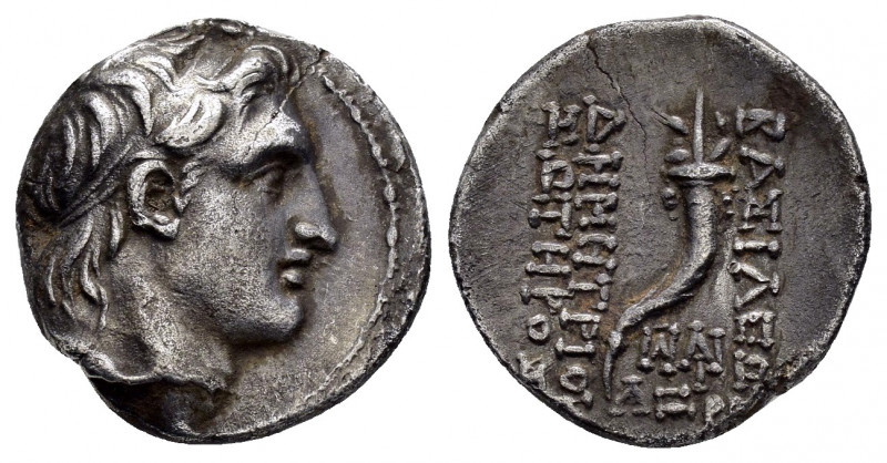 SELEUKID KINGS of SYRIA. Demetrios I.(162-150 BC).Antioch.Drachm.

Obv : Diademe...