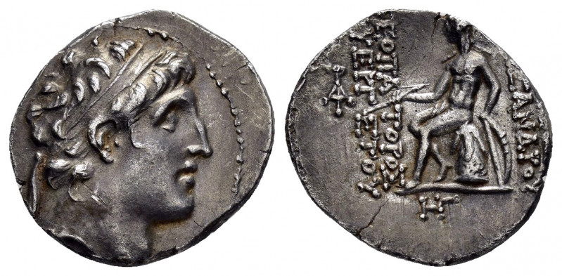 SELEUKID KINGS of SYRIA. Alexander I.(152-145 BC).Antioch.Drachm.

Obv : Diademe...