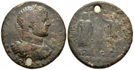 MYSIA.Pergamon.Caracalla.(197-217).Medallion.Ae.

Obv : ΑΥΤΚΡΑ Κ ΜΑΡΚΟC ΑΥΡ ΑΝΤΩΝΕΙΝΟC.
Laureate and cuirassed bust to right.

Rev : ΕΠΙ CΤΡ Μ ΚΑ...