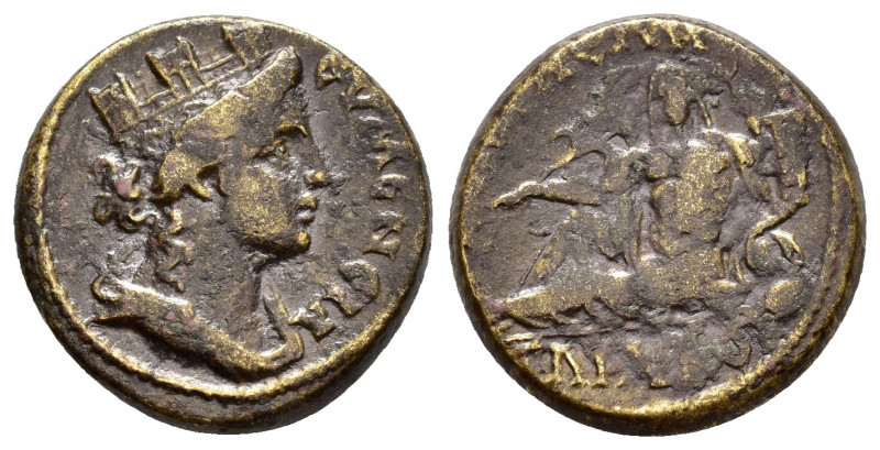PHRYGIA.Eumenea.Pseudo-autonomous.(2nd Century).Ae.

Obv : ЄVMЄNЄIA.
Turreted an...