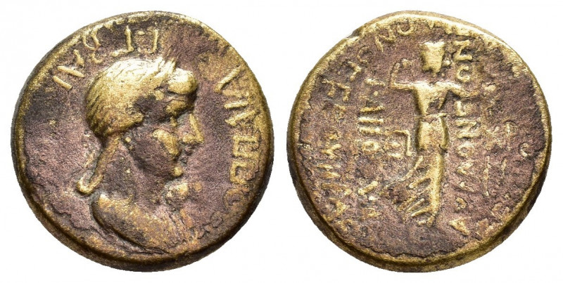 PHRYGIA.Acmonea.Poppaea.(62-65).Ae. 

Obv : ΠΟΠΠΑΙΑ ΣΕΒΑΣΤΗ.
draped bust TO rIGH...