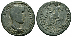 PHRYGIA.Cidyessus.Philip I.(244-249).Ae. 

Obv : ΑΥΤ Κ Μ ΙΟΥΛ ΦΙΛΙΠΠΟϹ Ϲ.
Laureate, draped and cuirassed bust to right.

Rev : ƐΠΙ ΑΥΡ ΜΑΡΚΟΥ ΑΡΧ ΤΟ Β...