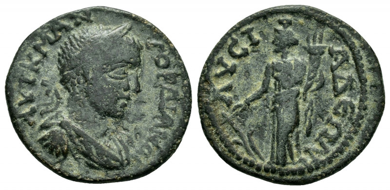 PHRYGIA.Lysias.Gordian III.(238-244).Ae.

Obv : ΑΥΤ Κ Μ ΓΟΡΔΙΑΝΟϹ.
Laureate, dra...