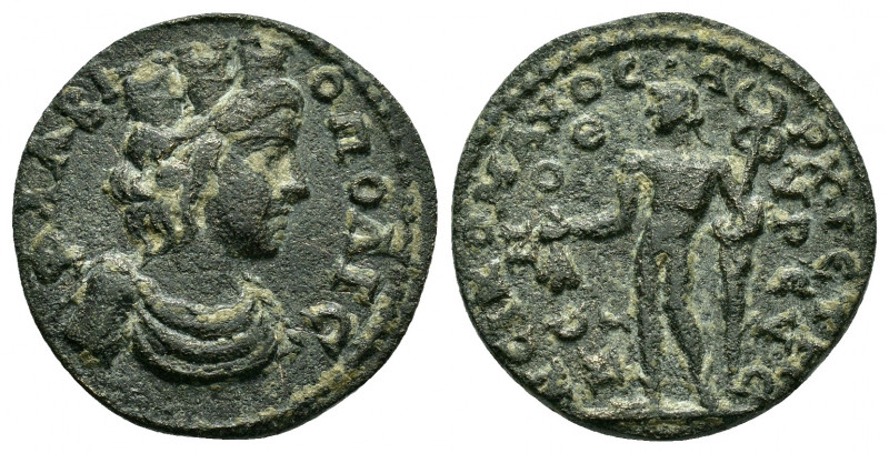 PHRYGIA.Temenothyrae.Pseudo-autonomous.Time of Philip I.(244-249).Ae.

Obv : ΦΛA...