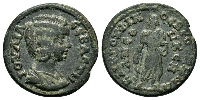 PHRYGIA.Bruzus.Julia Domna.(193-217).Ae.

Obv : IOYΛIA CЄBACTH.
Draped bust to r...