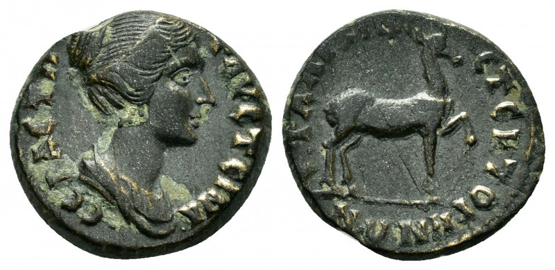 PHRYGIA.Stectorium.Faustina II.(147-175 ).Ae.

Obv : ΦΑVϹΤƐΙΝΑ ϹƐΒΑϹΤΗ.
Draped b...