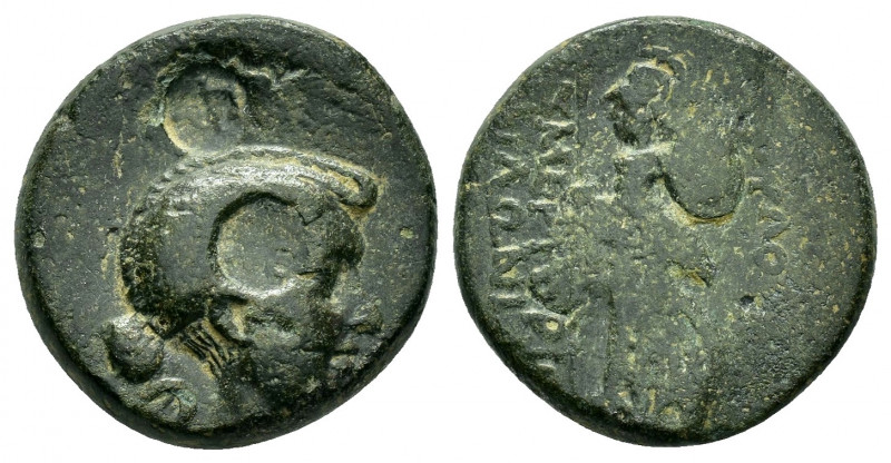 PHRYGIA.Eumeneia.Fulvia.First wife of Mark Antony.(Circa 41-40 BC).Ae.

Obv : Wi...