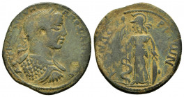 CILICIA.Celenderis.Severus Alexander.(222-235).Ae.

Obv : ΑΥΤ Κ Μ ΑΥΡ ϹƐΥΗΡ ΑΛƐΞΑΝΔΡΟϹ; laureate and cuirassed bust

Rev : ΚƐΛƐΝΔƐΡƐΙΤⲰΝ; Athena s...