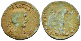 CILICIA.	Corycus.Philip I.(244-249).Ae.

Obv : ΑΥΤ Κ Μ ΙΟΥΛΙΟϹ ΦΙΛΙΠΠΟϹ ϹƐΒ.
Laureate, draped and cuirassed bust.

Rev : ΚΩΡΥΚΙΩΤΩΝ ΑΥΤΟΝΟΜ.
Aph...