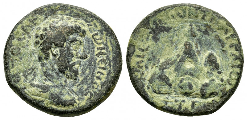 CAPPADOCIA.Caesarea.Lucius Verus.(161-169).Ae.

Obv : ΑΥΤΟΚΡΑΤⲰΡ ΟΥΗΡΟϹ.
Laureat...