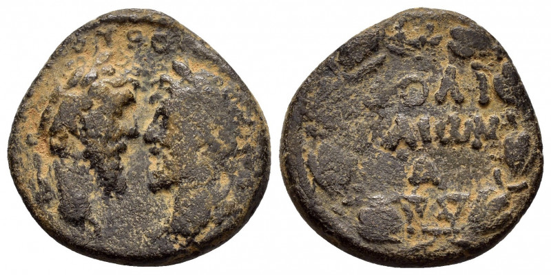 COMMAGENE.Doliche.Marcus Aurelius and Lucius Verus.(161-169).Ae.

Obv : ΑΥΤ Λο...
