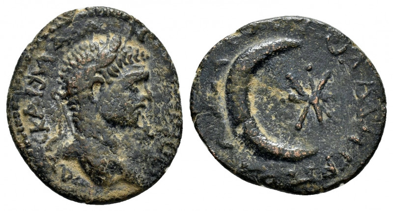 MESOPOTAMIA. Carrhae.Caracalla.(198-217).Ae.

Obv : Laureate head right.

Rev : ...