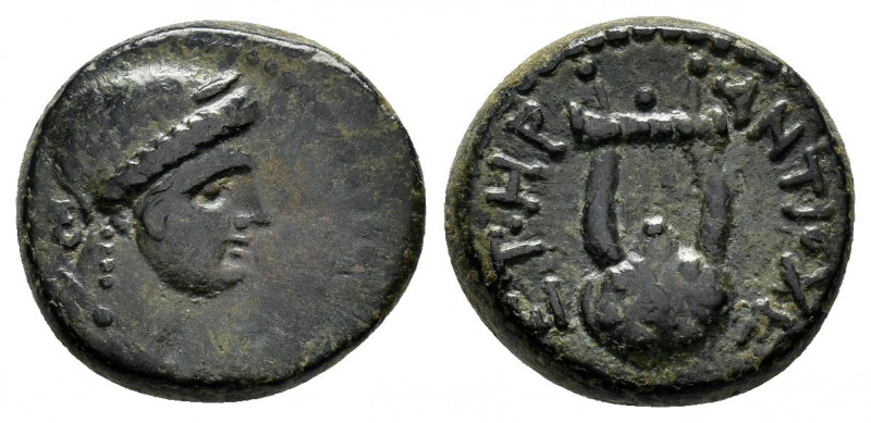 SYRIA.Seleucis and Pieria.Antioch.Pseudo autonomous Issue.Ae.

Obv : Head of Apo...