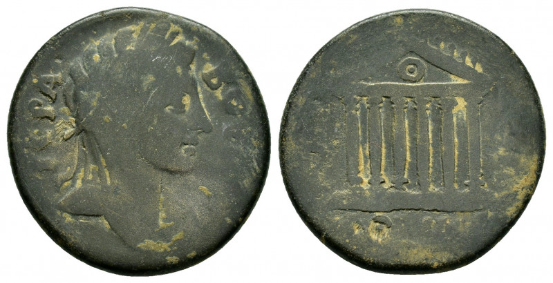 PHRYGIA. Docimeum.Pseudo-autonomous.Time of the Antonines (138-192). Ae.

Obv: I...