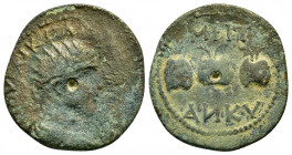 GALATIA. Ancyra. Valerian I.(253-260). Ae.

Obv : Γ ΠΟVB ΛIK OVAΛEΡIANOC CEB.
Radiate, draped and cuirassed bust right.

Rev : MHTΡΟΠΟΛΕΩC B N ANKVΡAC...