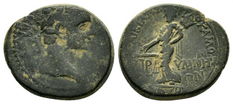 PHRYGIA. Prymnessus.Tiberius (14-37).Ae.

Obv : ΣΕΒΑΣΤΟΣ.
Laureate head to right...