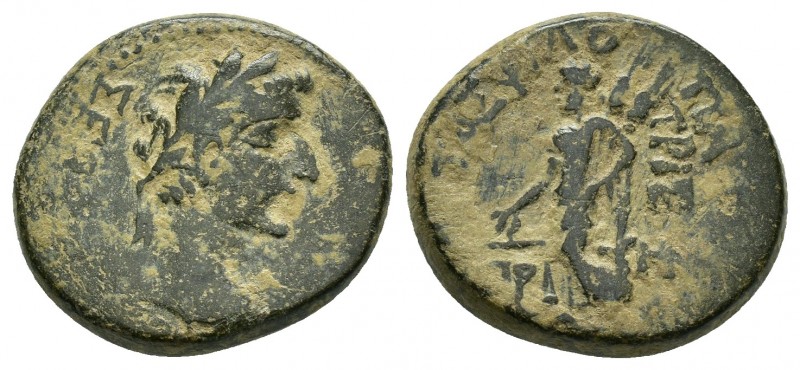 PHRYGIA. Prymnessus. Augustus.(27 BC-14 AD). Ae.

Obv : ΣΕΒΑΣΤΟΣ.
Laureate he...