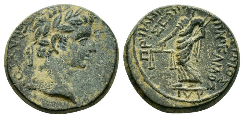 PHRYGIA. Prymnessus. Tiberius (14-37).Ae.

Obv : ΣΕΒΑΣΤΟΣ.
Laureate head right.
...