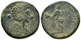 GALATIA. Germa. Commodus (177-192).Ae.

Obv : IMP M AVR COM ANTONI.
Laureate head right.

Rev : COL AVG GERMENOR.
Sol/Helios standing facing, head rig...