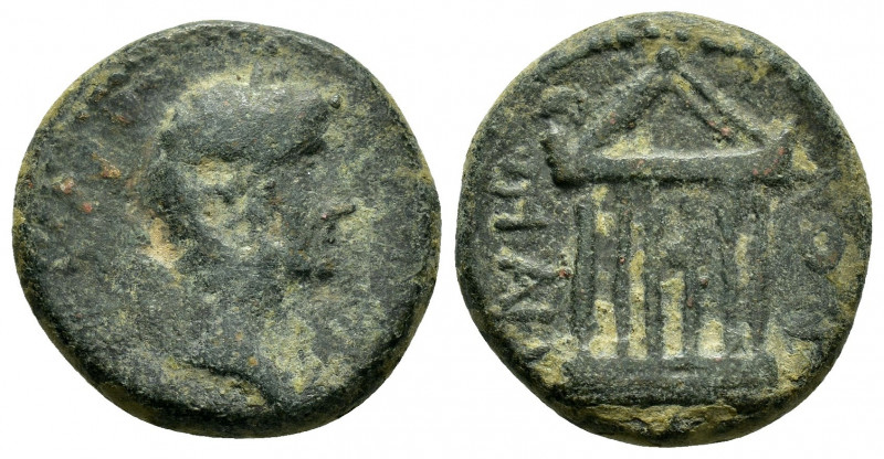 GALATIA. Koinon of Galatia.Claudius (41-54). Ae. 

Obv : KAICAP [...].
Laureate ...
