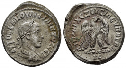 SYRIA.Seleucis and Pieria. Antioch. Philip II. (244-249). Tetradrachm.

Obv : ΑΥΤΟΚ Κ Μ ΙΟΥΛΙ ΦΙΛΙΠΠΟϹ ϹƐΒ.
Laureate, draped and cuirassed bust of Phi...