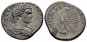 CYRRHESTICA, Cyrrhus. Caracalla. (198-217). Tetradrachm.

Obv : ΑΥΤ Κ Μ ΑΝTΩNƐINOC.
Laureate, draped, and cuirassed bust of Caracalla, right, seen fro...
