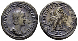 SYRIA, Seleucis and Pieria. Antioch. Herennia Etruscilla. (249-251). Tetradrachm.

Obv : ƐΡƐΝΝΙΑ ΤΡΟΥϹΚΙΛΛΑ ϹƐΒ.
Diademed and draped bust of Etruscill...